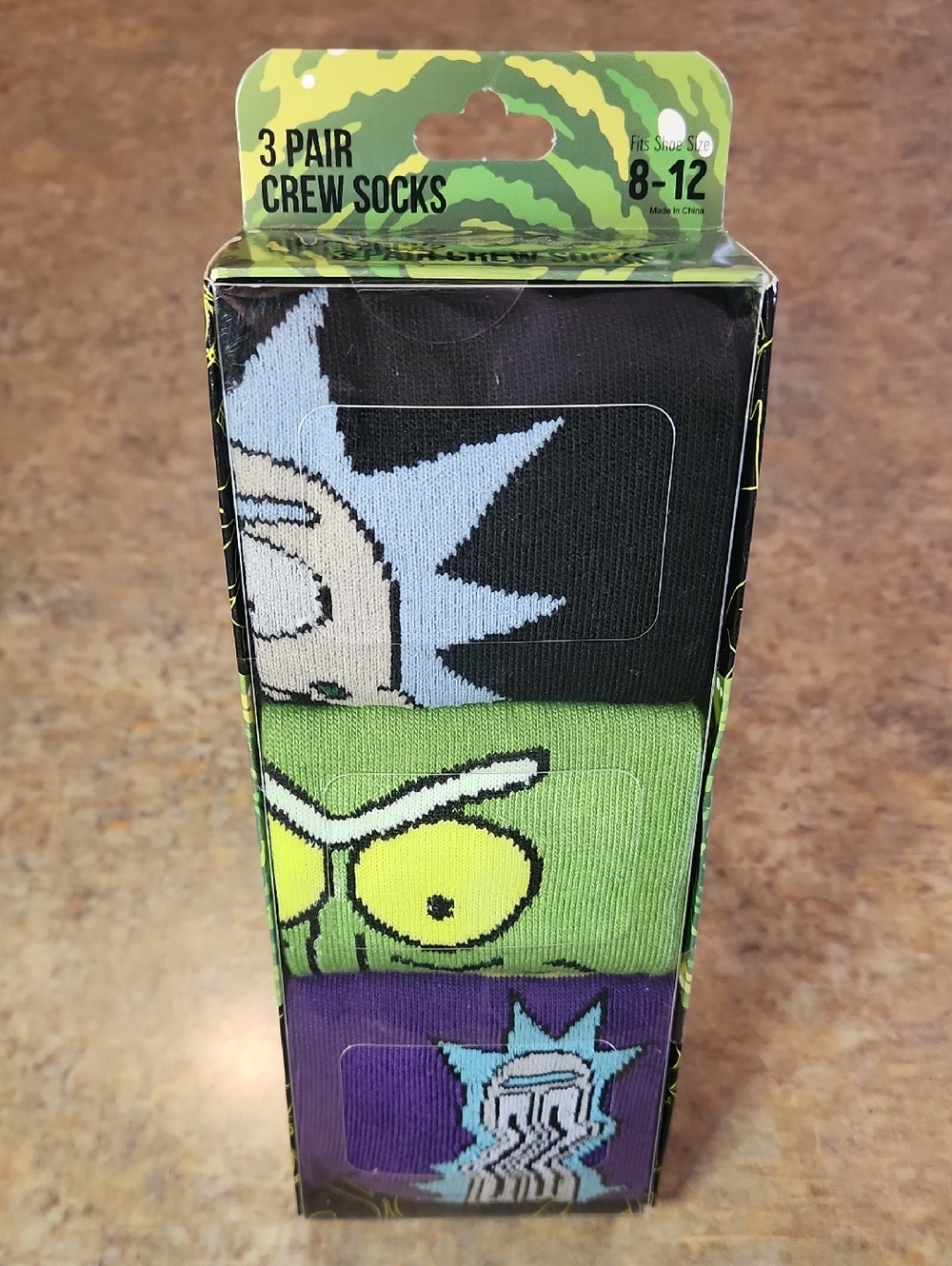 Rick and Morty 3-Pack Socks
